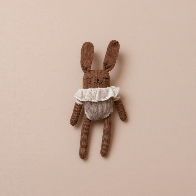 Coelhinha Aveia - Boneca em Lã de Alpaca