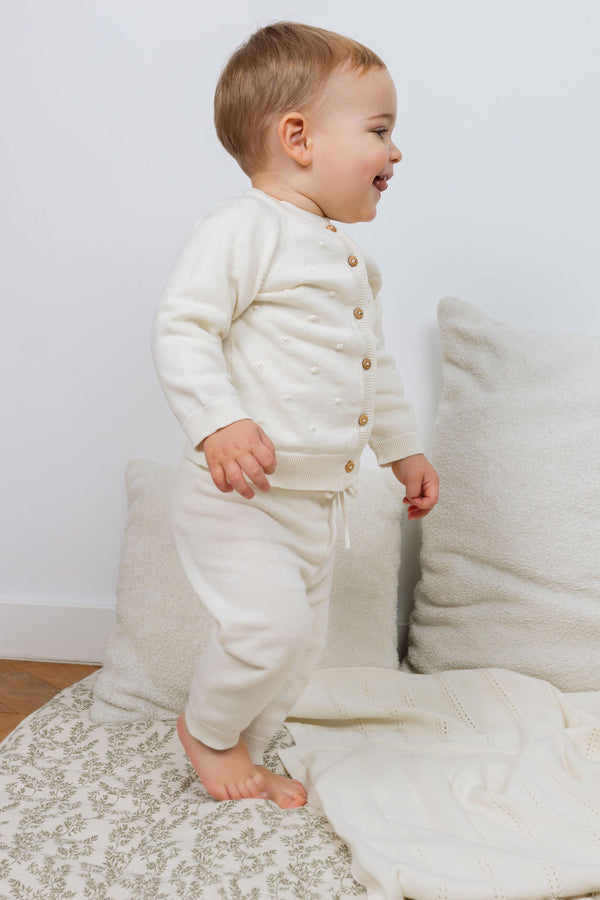 Calça Aurora cru – bebé em algodão orgânico